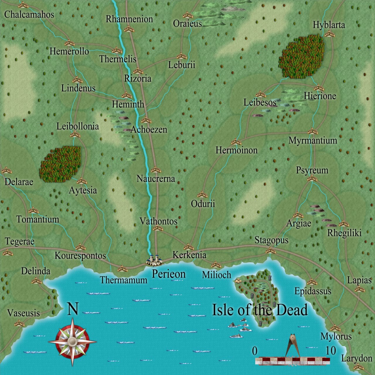 Nibirum Map: perieon environs by Simon Proctor